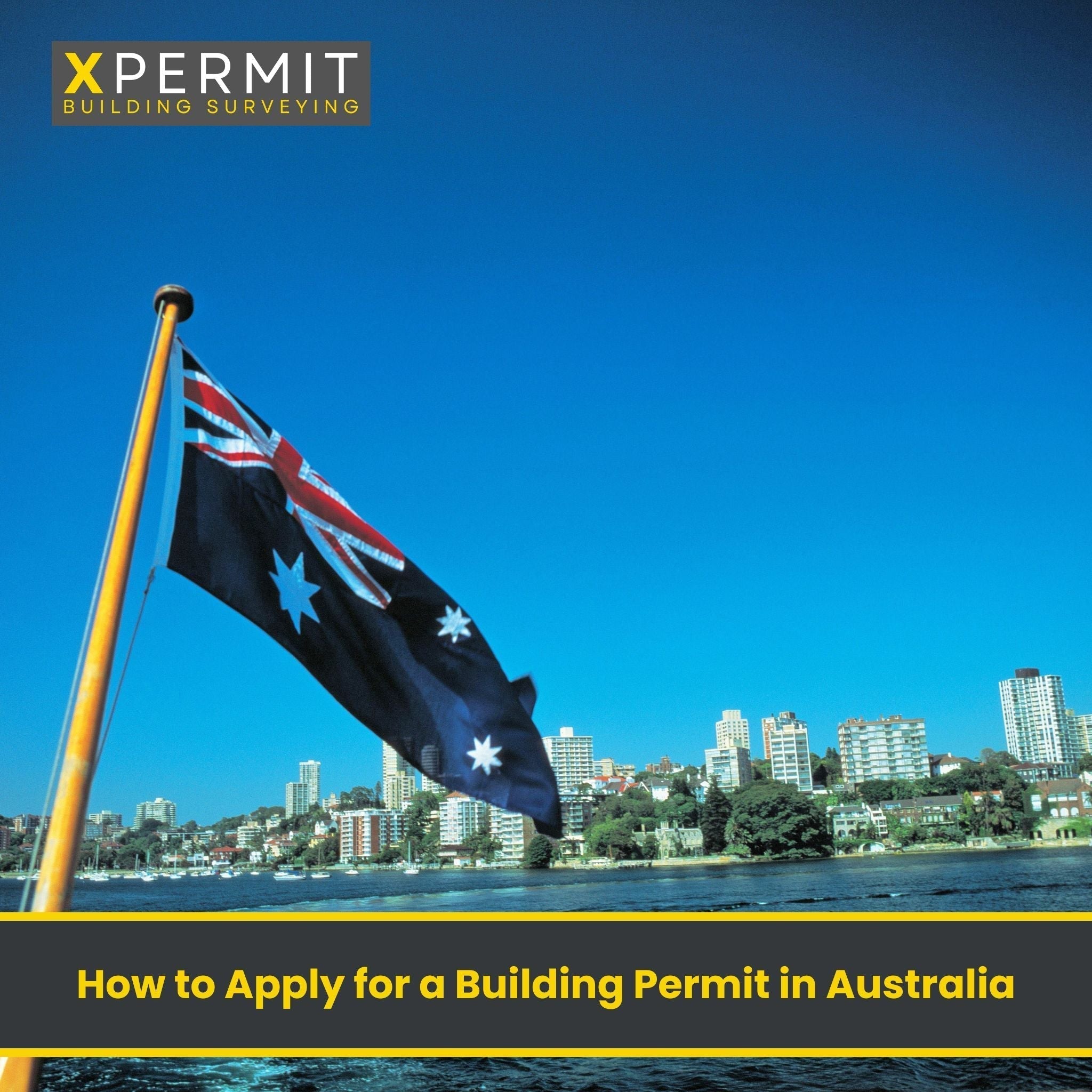 This is an image of the Australian Flag on the XPermit website in Croydon, Melbourne VIC. How to apply for a building permit in Australia